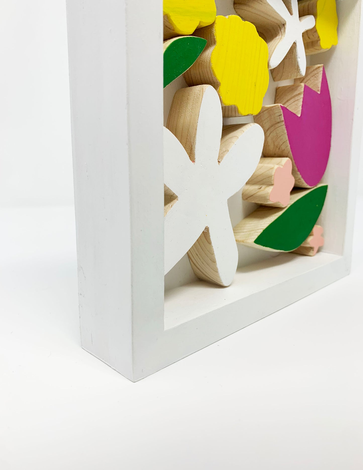 flower bouquet, dimensional wooden art sculpture